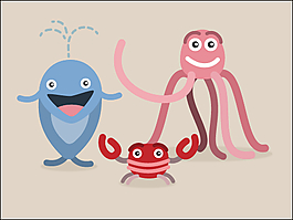 矢量海洋生物