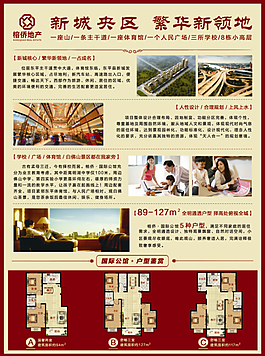 房地產(chǎn)廣告單頁(yè)報(bào)紙DM分層圖