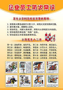 企业员工防火常识