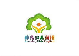 少儿学校logo设计