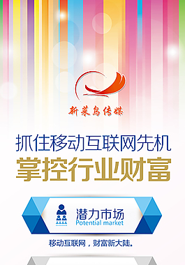 企業展 互聯時代微商營銷大型海報