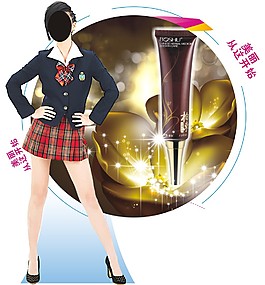 化妝品人形立牌