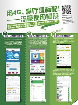中國(guó)移動(dòng)掌廳流量使用綠色單頁設(shè)計(jì)