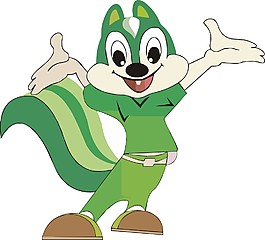 矢量卡通小狐貍