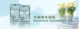 水仙面膜海报