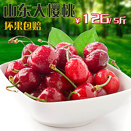煙臺(tái)櫻桃主圖PSD源文件主圖下載