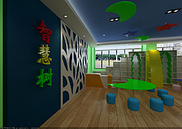 小学图书室效果图