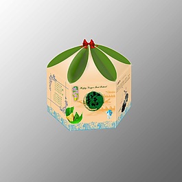 粽子盒效果圖