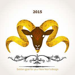 2015羊頭古典花紋