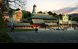 寺庙景区建筑