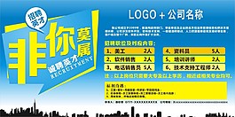 企業招聘海報cdr