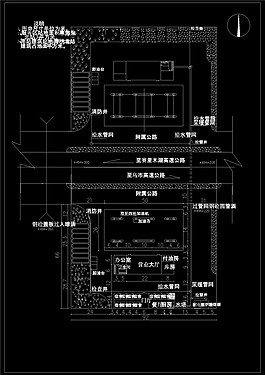 加油站CAD圖紙