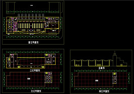 某車(chē)站建筑施工圖CAD圖紙