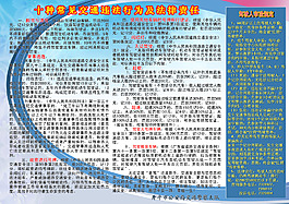 十種常見交通違法行為宣傳單