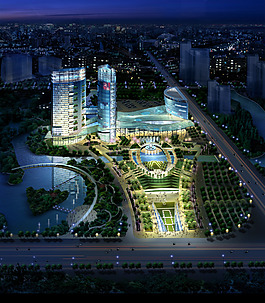 城市休閑廣場(chǎng)建筑