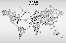線條世界地圖