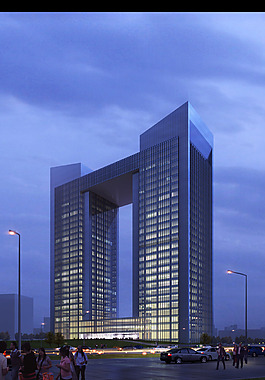 大樓建筑夜景