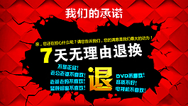七天無理由退換貨