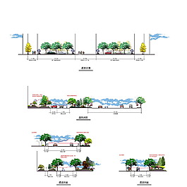 道路手繪剖面圖psd高清下載