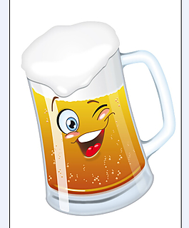 卡通表情啤酒素材