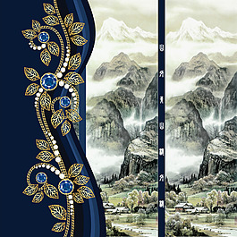 欧式山水装饰