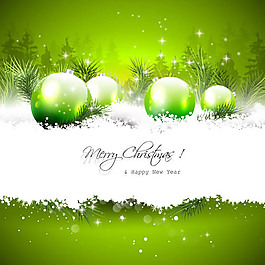 MerryChristmas圣誕球矢量圖