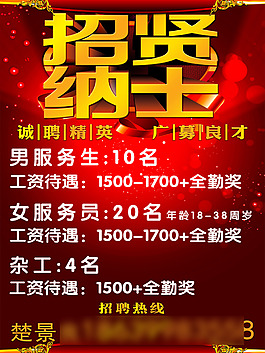 招聘海报PSD