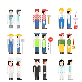 矢量工作人物