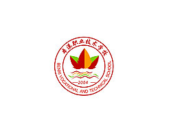 帶有楓葉和水波的學校logo