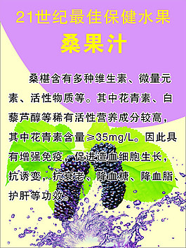 桑果汁海报
