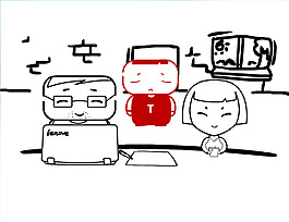 關愛兒童flash黑白動畫