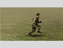 士兵跑步练习flash动画