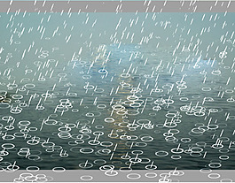 下大雨flash矢量動畫素材
