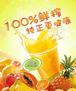 100%鮮榨果汁