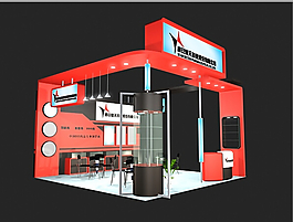 藥業(yè)公司展覽3D設(shè)計模型