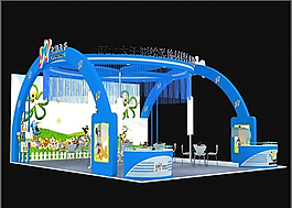 彩繪裝飾材料公司展覽展示模型