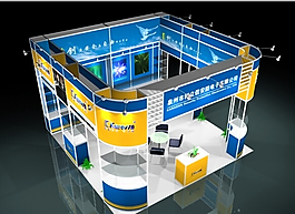 电子公司展览展示模型下载