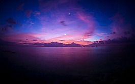 唯美夜空紫色调背景高清图片壁纸