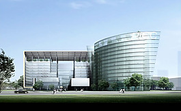 個性藝術(shù)商業(yè)3d建筑效果圖