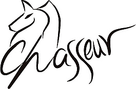 簡潔線條藝術字體廣告商業服裝矢量圖