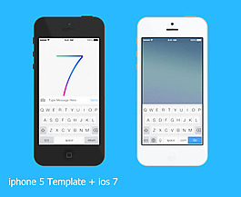 iphone5模型+ios7界面設計源文件