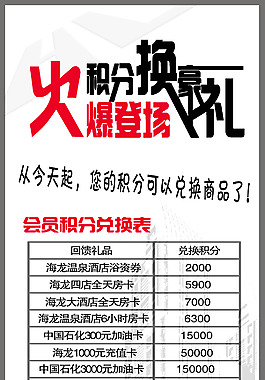 火爆登场简介积分兑换PSD素材