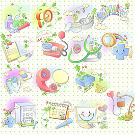 幼儿园卡通插画设计psd分层素材
