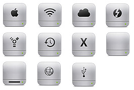 清新ipad灰色應用圖標素材
