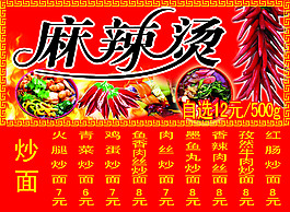 麻辣燙展板