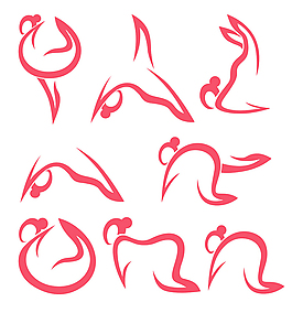 瑜伽動作LOGO
