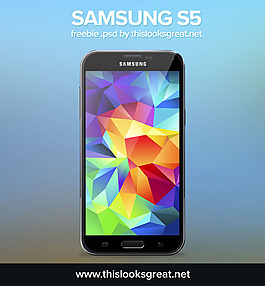 三星GalaxyS5手機模型psd素材