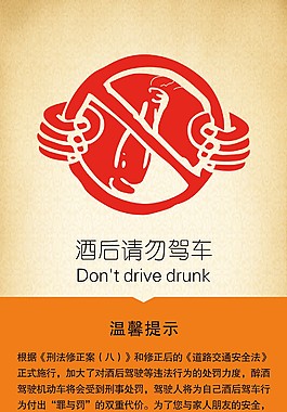 酒后勿駕車