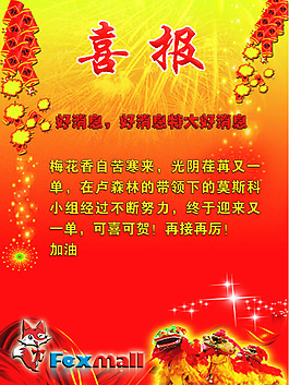 喜報(bào)背景模板圖片psd素材