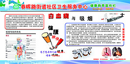 健康宣傳欄展板psd素材
